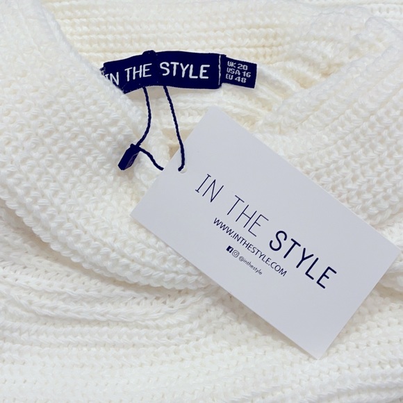 In The Style x Billie Faiers Roll Neck Cape Sweater for ASOS - Picture 7 of 9